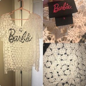 Torrid Barbie swim cover top